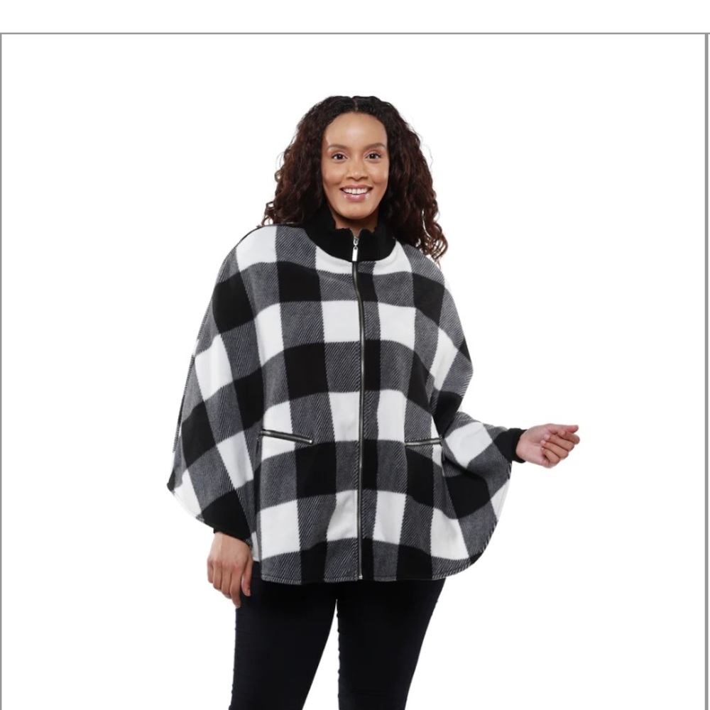 Paige Cozy Coat Full Zip Fleece Poncho